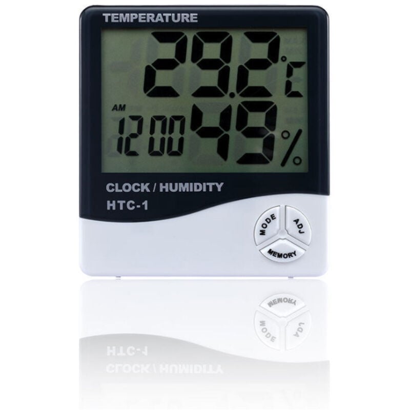 Image of Digitales LCD-Hygrometer-Thermometer für Zuhause, Büro, Gewächshaus, Innengarten - Ahlsen