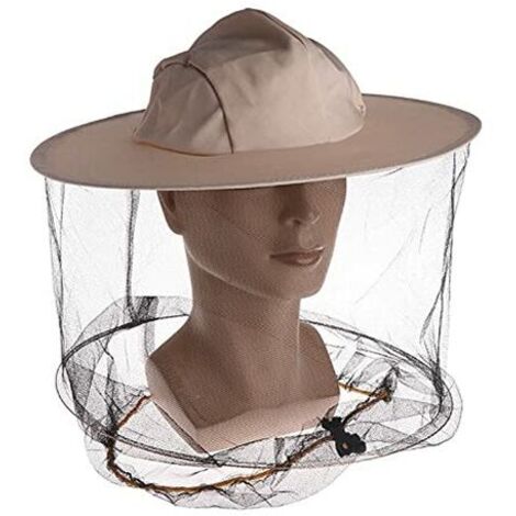 Ahlsen D'insecte Net Chapeau d'Apiculture avec Voile Contre Moustique Insectes Chapeau de Filet de Tête de Moustique Anti Moustique Abeille Insecte Chapeau de Maille Apicole Apiculture Chapeau De Cowb