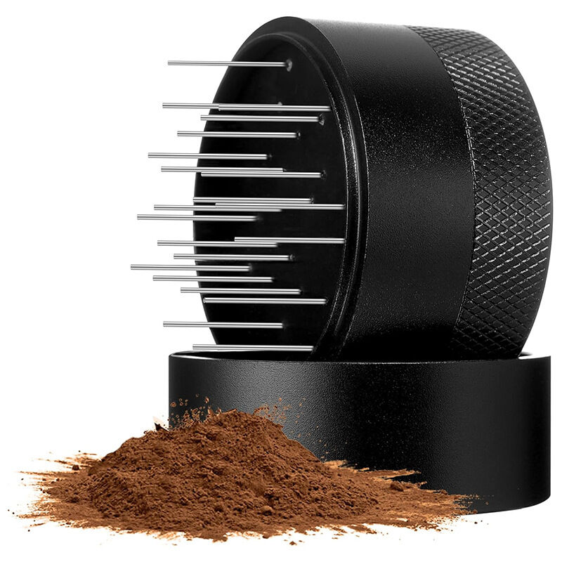 Distributeur de café Expresso, Tool Distributeur de café Expresso avec Base, Distributeur de café Expresso en Acier Inoxydable, Profondeur Ajustable