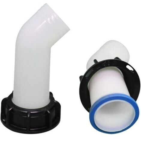 Ahlsen Drain avec écrou, vanne de buse de réservoir d'eau 1000l IBC réservoir rallonge, rallonge de buse de pluie buse de tuyau raccord de robinet IBC adaptateur universel