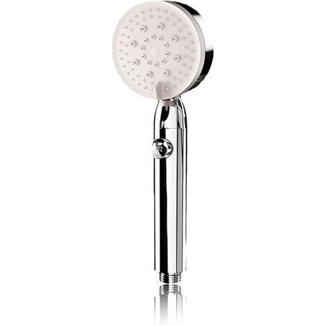 Ahlsen Ducha de mano a presión, calentador de agua para baño a presión doméstica, presión de agua ajustable de 5 niveles