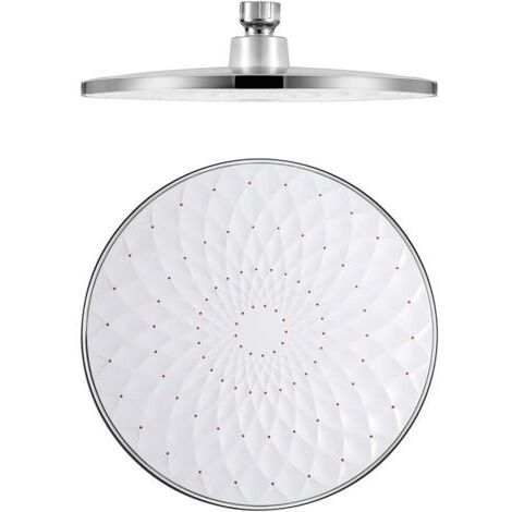 Ahlsen Duschkopf, runder, fester 9-Zoll-Duschkopf aus ABS, wassersparender Hochdruck-Regenduschkopf, G1/2"-Anschluss