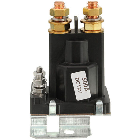 Ahlsen Einteiliges 12V500A Auto-Startrelais, 4-poliges Hochstrom-Auto-Stopp-Relais