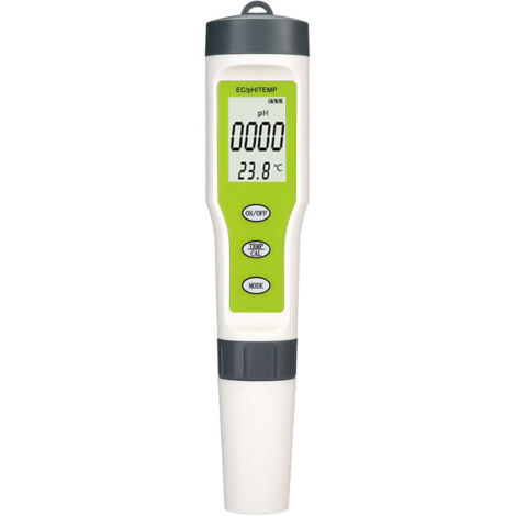Ahlsen En 1, medidor digital portátil de temperatura PH EC, probador de calidad del agua, pluma de prueba de pureza
