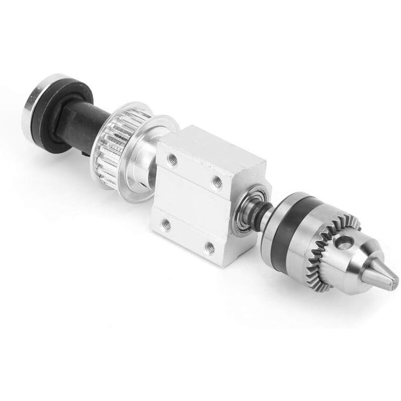 Ahlsen - Ensemble de broche non alimenté Haute précision diy Travail du bois Coupe Table de meulage Accessoire de forage avec mandrin de forage B10