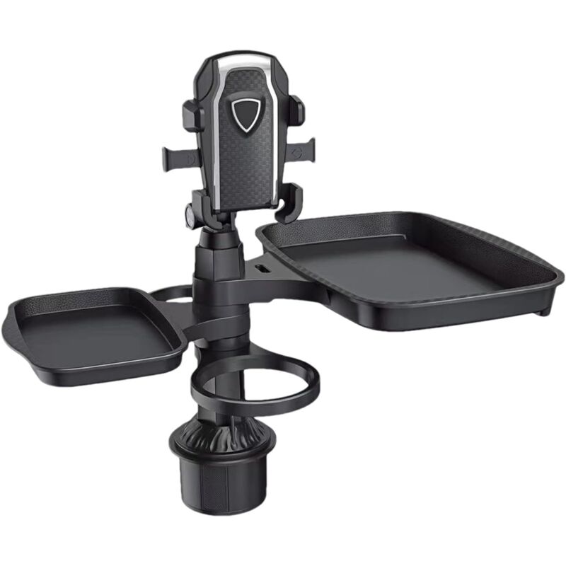 Ahlsen - Extension de Tasse de Voiture, Station de Tasse pour Voiture, Plateau de Table Alimentaire 4 en 1 de Voyage, Plateau pivotant de Voiture