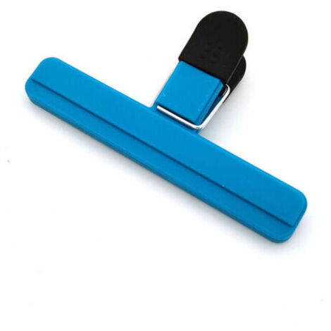 Ahlsen Fermeture Sachet Alimentaire, 3pcs Alimentaire D'étanchéité Clips Plastique Pince Sachet Clip Fermeture pour Emballage Cuisine Snack et Sac Ouvert(15.3cm，blau)