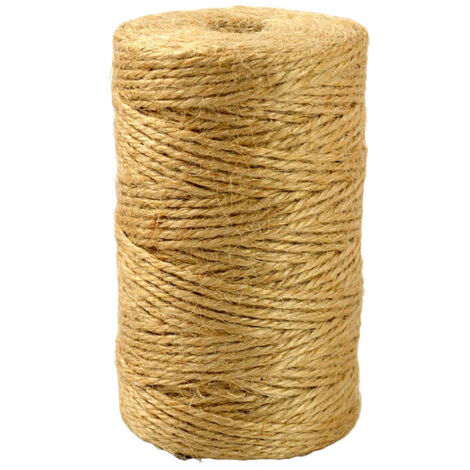 Ahlsen Ficelle de jute,Ficelle Corde Jute Naturelle,Ficelle de jardin, Ficelle d’emballage,Arts Artisanat Ficelle Pour Mariage,Jardin,Arts Créatifs DIY Cadeau Décoration,l'emballage Cadeau,2MM100 M