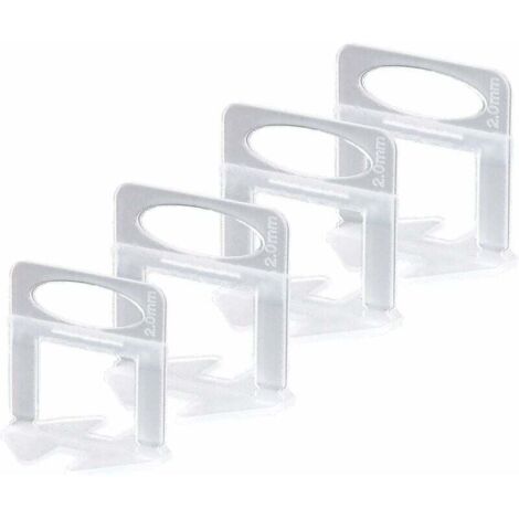 Ahlsen Fliesennivellierer, selbstnivellierender Fliesenabstandshalter 2 mm selbstnivellierender Abstandshalter, für die Installation von Boden- und Wandfliesen (200 x 2 mm Fliesenabstandshalter) – MOD