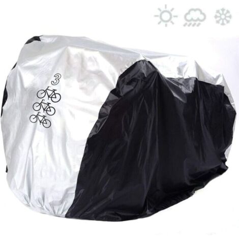 Ahlsen Funda para bicicleta para 3 bicicletas Protección UV impermeable a prueba de polvo