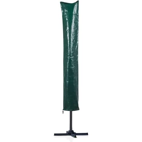 Ahlsen Funda para sombrilla con cierre Funda para sombrilla de jardín Anti-UV Anti-viento Funda impermeable para sombrilla de PE - 160 x 24 x 24 cm (verde)