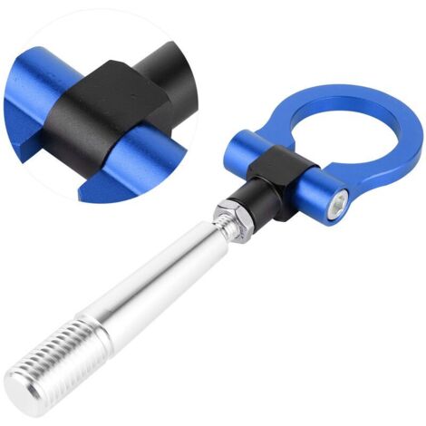 Ahlsen Gancho de remolque con anillo de remolque de carreras con tornillo estilo JDM para Infiniti FX35/FX45/FX50 QX70Blue