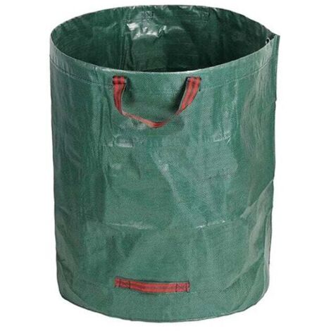 Ahlsen Gartenabfallsäcke, 300 Liter, grün, Gartenabfallsäcke mit Griffen, Ripstop, faltbar, wiederverwendbar, Gartenabfallsäcke