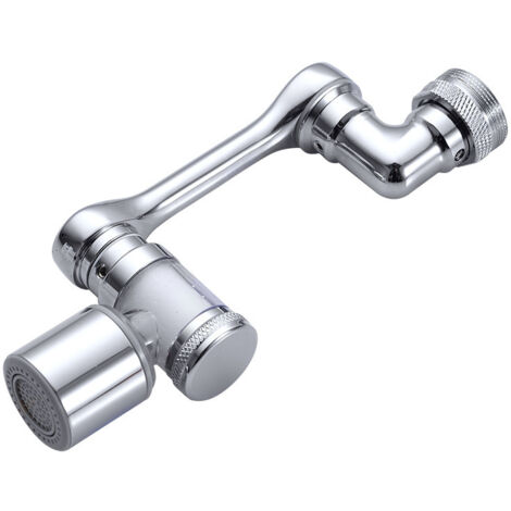 Ahlsen Grifo de extensión giratorio de 1080°, nuevo grifo de pulverización ajustable multifuncional con núcleo de cerámica, grifo ventilado con adaptador de 2 modos, cartucho de filtro con vista clara