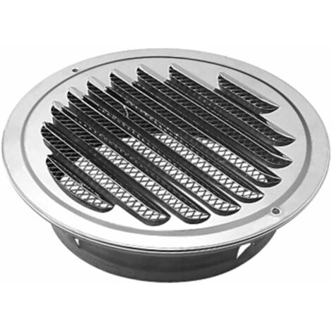 Grille D'Aération Ronde Cuivre - 160/199mm Avec Moustiquaire, Proskto