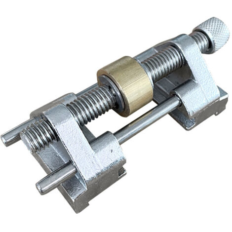 Ahlsen Guía de afilado - acero inoxidable - abrazadera lateral - ángulo fijo - con rodillo de latón para cinceles para madera, cuchillas cepilladoras, cinceles planos - ancho entre 5 y 8,2 cm