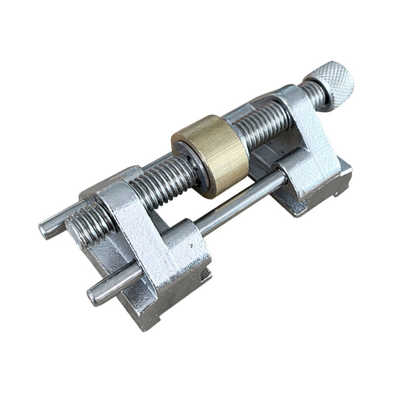 Ahlsen - Guide d'affûtage - En acier inoxydable - Serrage sur le côté - Angle fixe - Avec rouleau en laiton pour ciseaux à bois, lame de rabot, burin