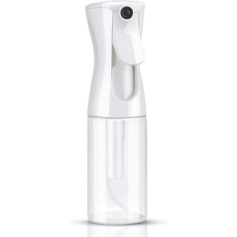 Ahlsen Haarnebelflasche, 200 ml, nachfüllbar, kontinuierlicher ultrafeiner Wassernebel für Salon, Gartenarbeit, Pflanzen und Hautpflege (transparent)