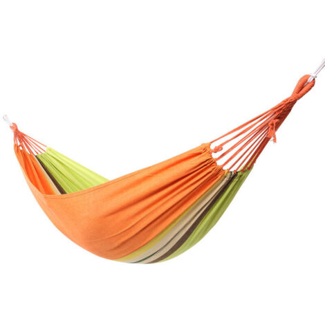 Ahlsen Hamac d'extérieur de Camping, Toile Hamac Siège Suspendu Charge (200×80cm), Hammack pour de Jardin Randonnée Voyage en Plein Air(vert)