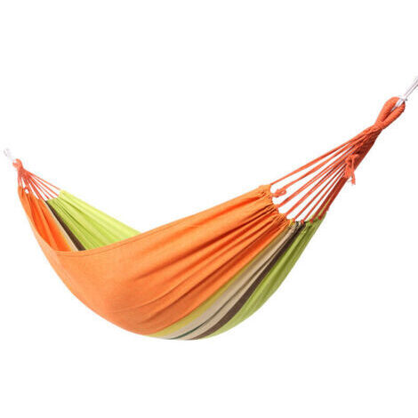 Ahlsen Hamac d'extérieur de Camping, Toile Hamac Siège Suspendu Charge (200×80cm), Hammack pour de Jardin Randonnée Voyage en Plein Air（vert）