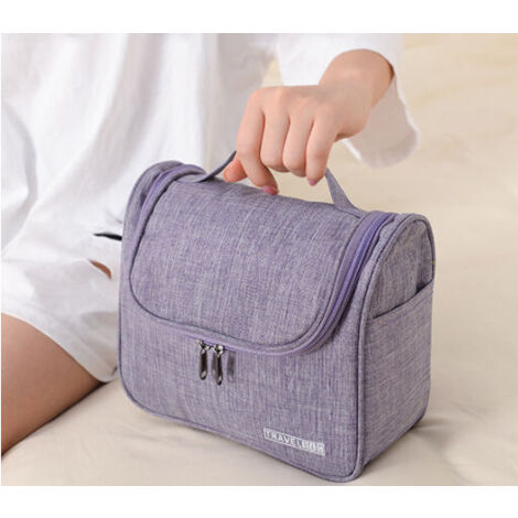 Ahlsen Hanging Travel Toiletry Bag Toiletries Water Resistant Beauty Products with Mesh Pockets and Durable Nylon Hook Shower Bag for Women Men Organizer