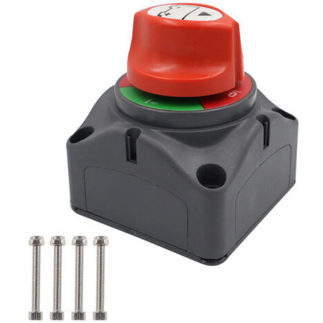 Ahlsen Hauptschalter Batterie, 12V/48V Hauptbatterieschalter, Auto-Boot-Batterieschalter, Haupttrennschalter, für Yacht und Auto
