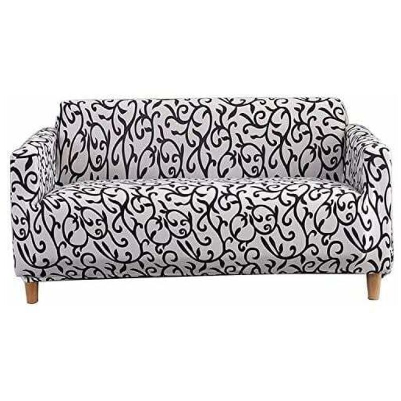 Ahlsen - Housse de Canapé Élastique Housse de Canapé Extensible 1/2/3/4 Places Salon Couverture Sofa Housses Spandex Décor Full Surrounded (4 Seater