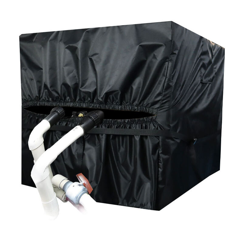 Housse de chauffage de piscine, tissu Oxford 420D, anti-poussière et imperméable, pour pompe à chaleur de piscine, 86,4 x 78,7 x 101,6 cm - Ahlsen