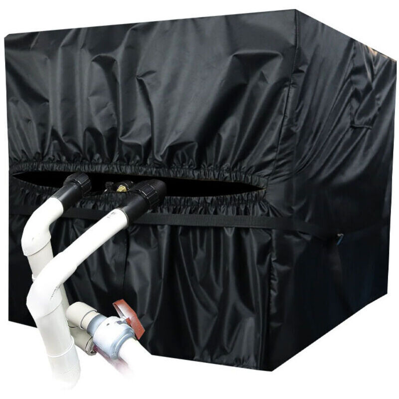 Housse de chauffage de piscine, tissu Oxford 420D, anti-poussière et imperméable, pour pompe à chaleur de piscine, 86,4 x 78,7 x 101,6 cm - Ahlsen