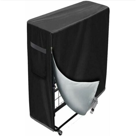 Ahlsen Housse de rangement pour lit pliant réglable étanche anti-poussière housse de protection multifonctions intérieur extérieur housse de matelas pour lit pliant 99 38 114 cm