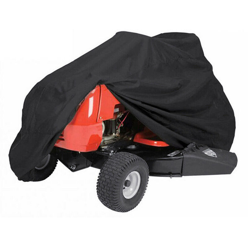 Housse Tondeuse autoportée, Housse de Tracteur de Jardin, Universel, Résistant aux intempéries, Aux uv, Tissu Oxford 210D très résistant (L177 x W110