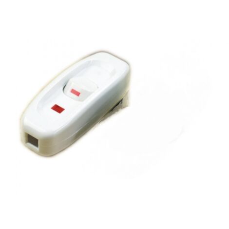Ahlsen Interruptor de cable con balancín para lámpara, interruptor de cable, interruptor de lámpara, interruptor de encendido/apagado en línea, 2 uds., 250V, 10A, interruptor de cable de lámpara de me