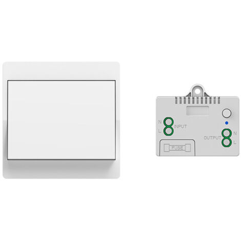 Ahlsen Interruptor inalámbrico autoalimentado, mando a distancia inalámbrico sin pilas para luces y aparatos eléctricos, resistente al agua y seguro, se puede instalar directamente en el baño, etc. (1