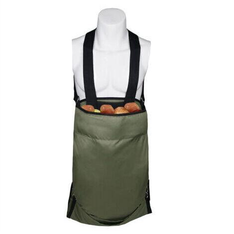 AHLSEN Jardin Fruit Cueillette Tablier - Grand Cueillir des Fruits Sac À Toute épreuve Tissu Oxford - Poches de Rangement Vertes pour Fruits
