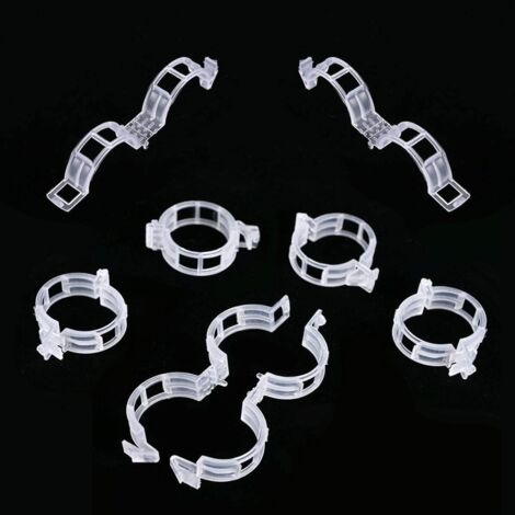 AHLSEN Jardinage Garden Plantes Fixation Clips, pour Tomates, Roses, Concombres et Autres Plante de Vrille, Légumes Vigne Tiges de Croissance Droit et Plus Sain (100 Pcs)