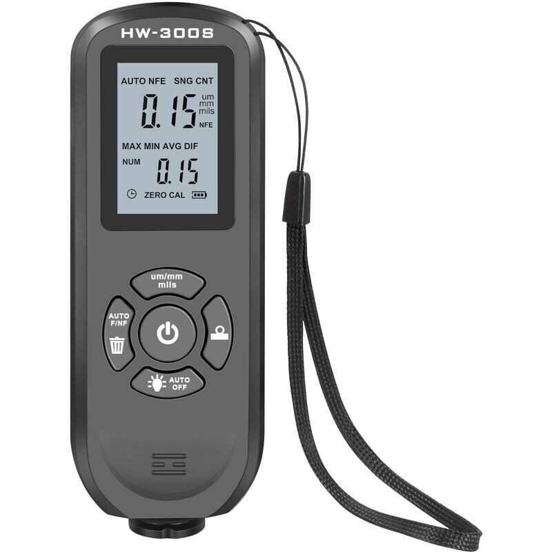 Ahlsen - Jauge d'épaisseur, jauge d'épaisseur numérique lcd, Compteur numérique pour la Mesure de l'épaisseur de la Peinture Automobile