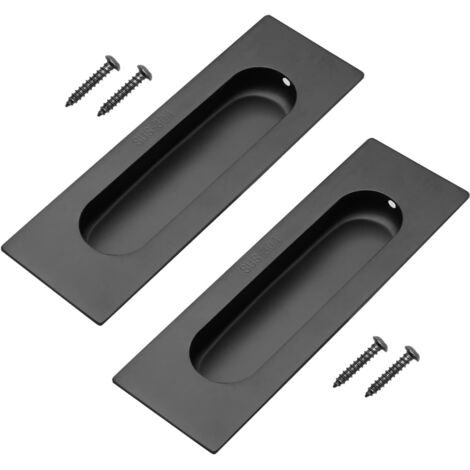 Ahlsen Juego de 2 manijas para puertas corredizas - Acero inoxidable 4.75"