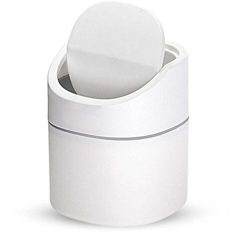 Ahlsen Kleiner Tisch-Mülleimer, Mini-Küchen-Desktop-Mülleimer, Desktop-Mülleimer, verwendet im Wohnzimmer, Schlafzimmer und Büro, Kunststoff-Mülleimer für den Innenbereich. Kleiner Tisch-Mülleimer