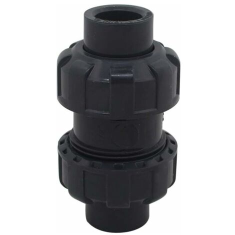 Ahlsen Kugelrückschlagventil, Schwimmbad-Rückschlagventil, Rückflussverhinderer, PVC-Ventil, Rückschlagventil (Innendurchmesser 50 mm)