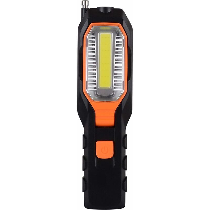 Lampe d'inspection led avec crochet rotatif et aimant cob Lampe de poche 4 modes d'éclairage pour garage, grenier, camping, utilisation d'urgence