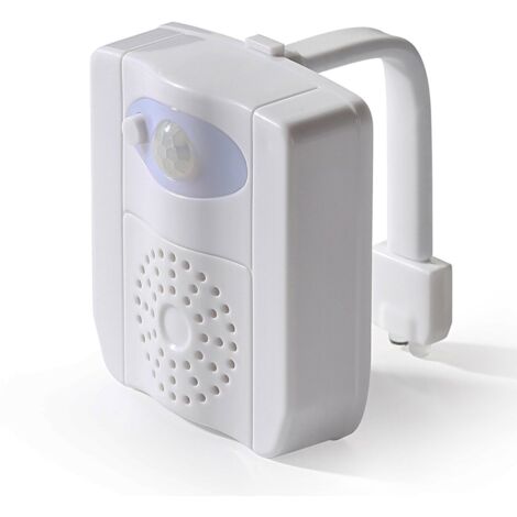 Ahlsen Lampe Toilette Veilleuse –Lampe Toilette LED Détecteur avec Désinfection UV, Lumières de Toilette de Capteur Activé avec Aromathérapie & 16 Couleurs, pour WC/Salle