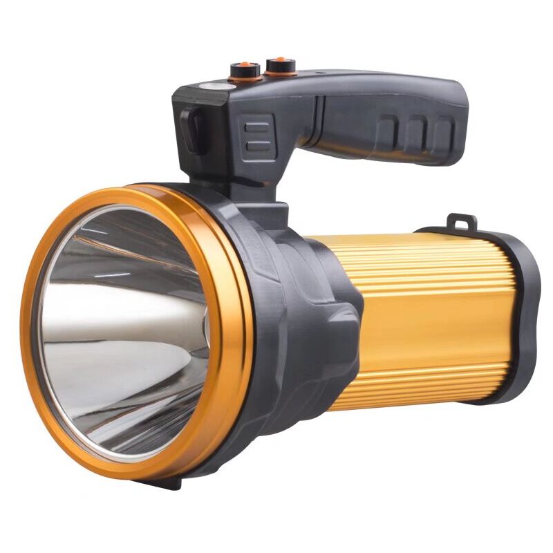 Ahlsen - Lampe Torche led Rechargeable Étanche IPX4 Lampe Camping Portable 10000mAH Lampe Camping Projecteur Portable (Golden