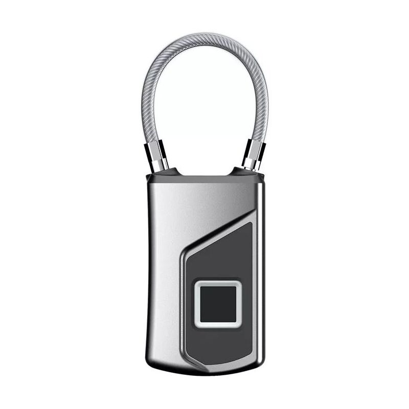 Ahlsen - Le Cadenas Intelligent D'empreinte Digitale, Serrure Rechargeable usb Cadenas de Sécurité Keyless Imperméable D'IP66 pour la Porte de