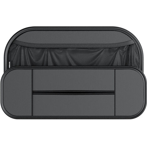 Ahlsen Leder-Autositz-Organizer für den Rücksitz, wasserdichter Auto-Rücksitz-Organizer  PU-Leder-Flaschenbeutel-Aufbewahrungsbox-Organizer – Box