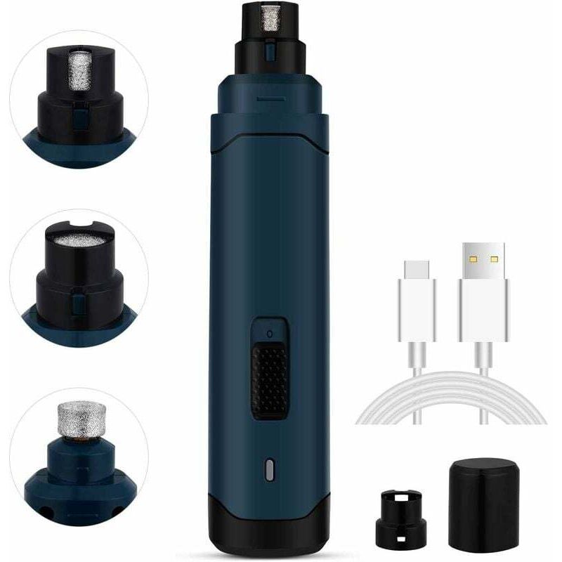 Ahlsen - Lime à Ongles Électrique Chien, Coupe Ongle pour Chien,Chat et Lapin, Lime Griffes Electrique avec 2 Vitesses, Ultra-Silencieux, usb Charge