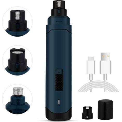 Ahlsen Lime à Ongles Électrique Chien, Coupe Ongle pour Chien,Chat et Lapin, Lime Griffes Electrique avec 2 Vitesses, Ultra-Silencieux, USB Charge Rapide, Sûr et Adapté à Tous Les Animaux