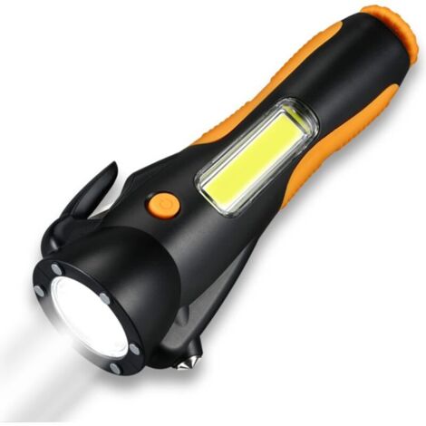Ahlsen Linterna LED ultrabrillante, mini linterna 6 en 1 para acampar, senderismo, caminar, exteriores, emergencias