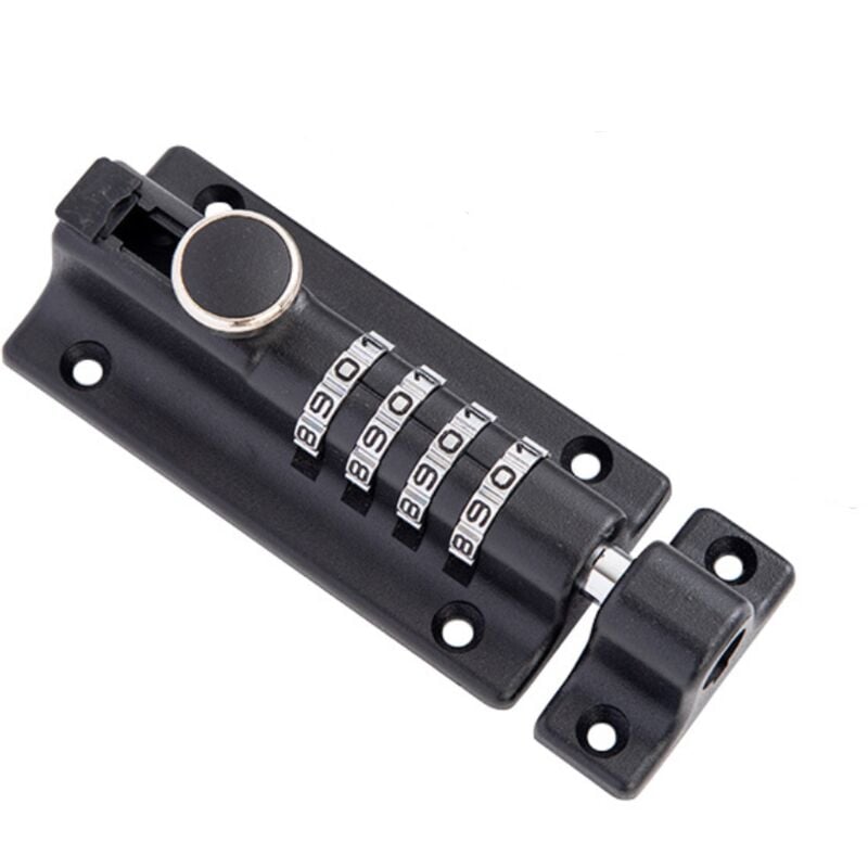 Ahlsen - Loquet de Verrouillage à Combinaison,Verrou de Porte à Code,Imperméable Verrou à Combinaison à 4 Chiffres avec vis pour abris de jardin,