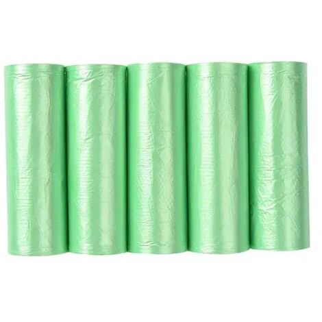 Ahlsen Lot de 100 sacs poubelle bio résistants aux déchirures pour cuisines et aliments  compostables et s Sacs à déchets en (SKU produit : 93967585  SKU Offre : 1121LJD33)