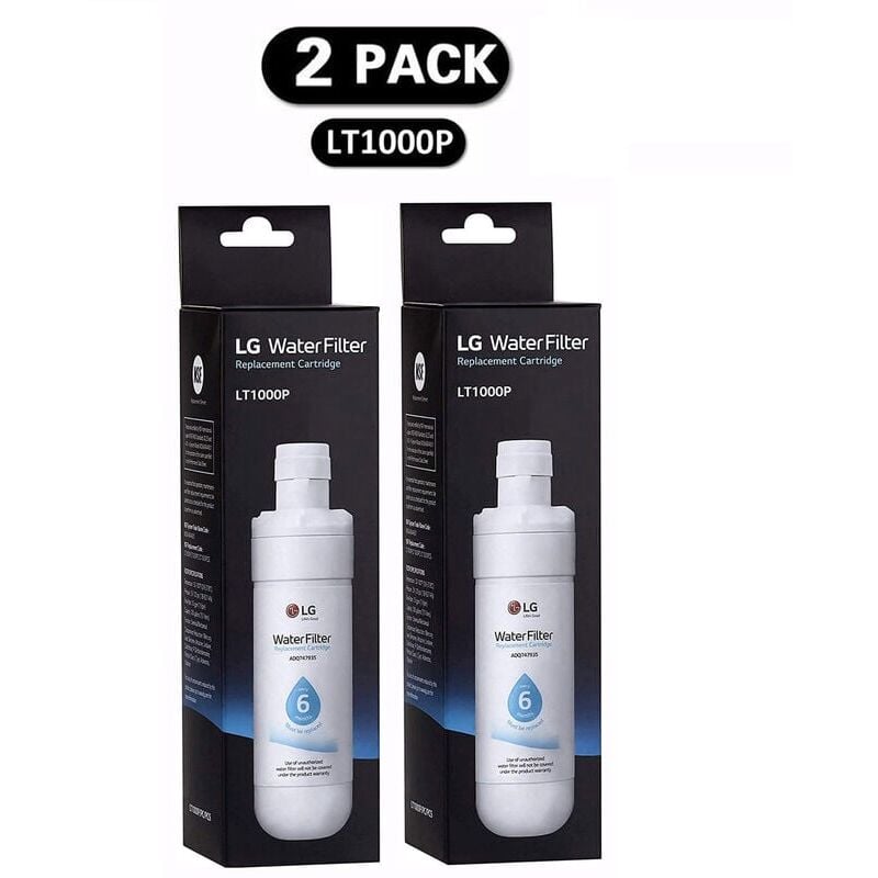 Ahlsen - Lot de 2 filtres (LT1000P) Réfrigérateur, filtre à eau du réfrigérateur